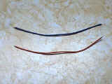 Gray and orange wires for noise reduction circuit