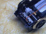 Capacitor array installed, closeup