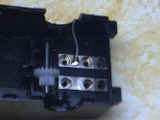 1 inch white wire soldered to LEGO connector