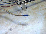 Resistor soldered to headlight wires